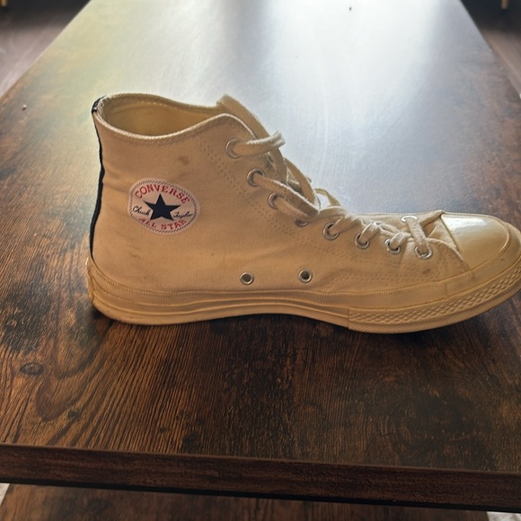 CONVERSE X CDG PLAY Chuck Taylor '70 High-Top Sneakers. COMME DES GARÇONS PLAY - Picture 2 of 4